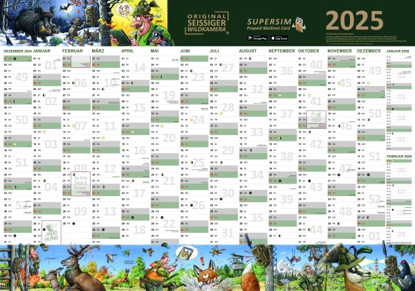 SEISSIGER Jahresplaner Kalender 2025 - by Klavinius